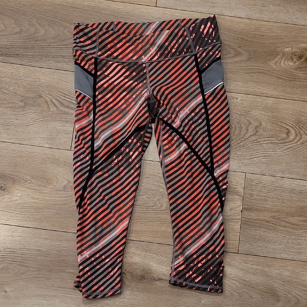 Athleta Vibrant Striped Leggings